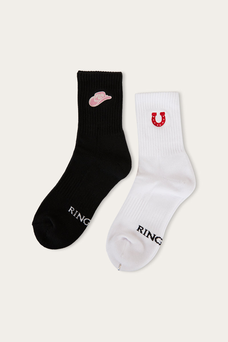 Ringers Western Giddy Up Unisex Sock 2 Pack