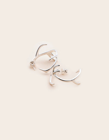 Whistle &amp; Pop Antler Hoop Earrings