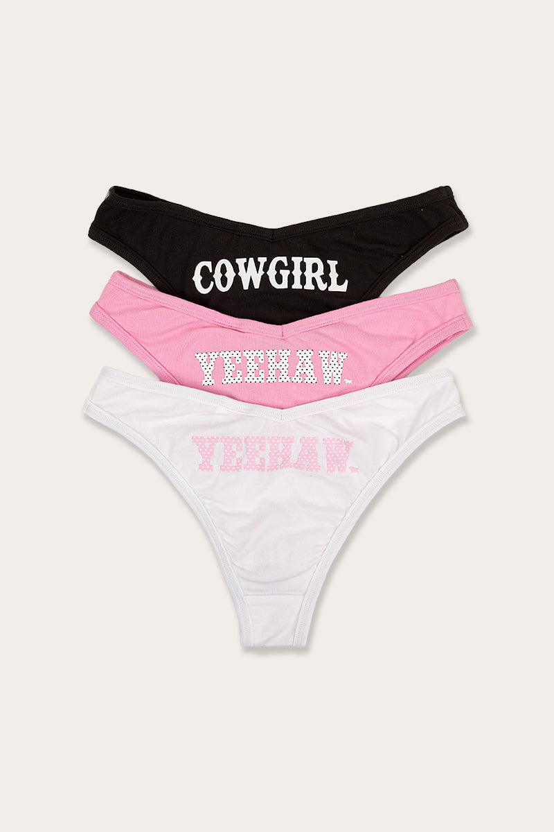 Ringers Western Darlin Womens Brief 3 Pack - Multi