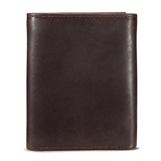 Carhartt Oil Tan Leather Trifold Wallet - Dark Brown
