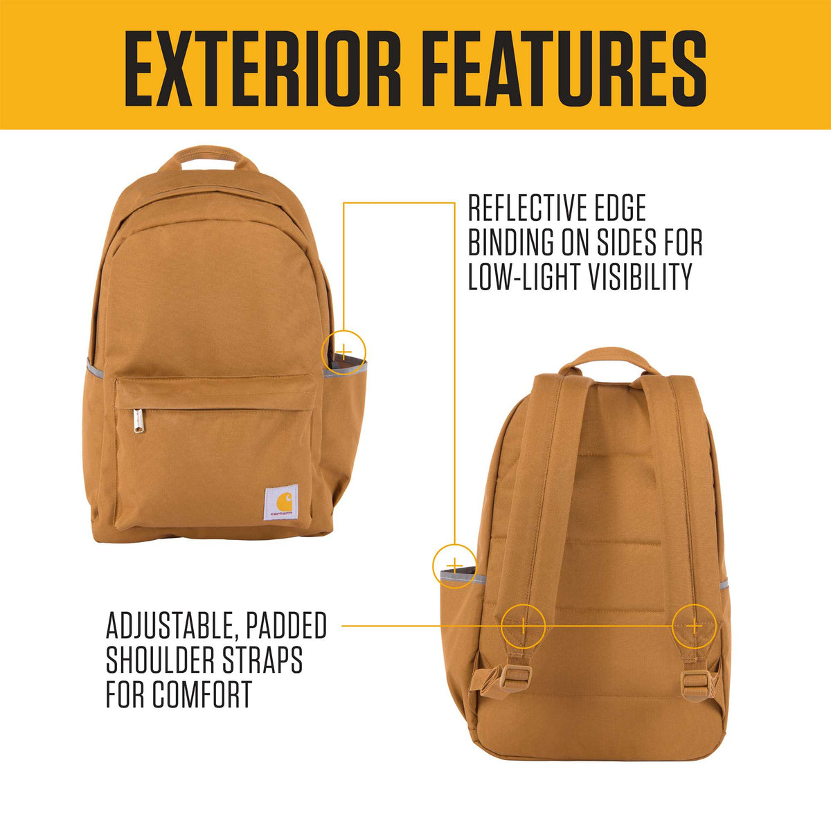 Carhartt 21L Classic Backpack - Carhartt Brown