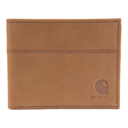 Carhartt Saddle Leather Bifold Wallet - Carhartt Brown