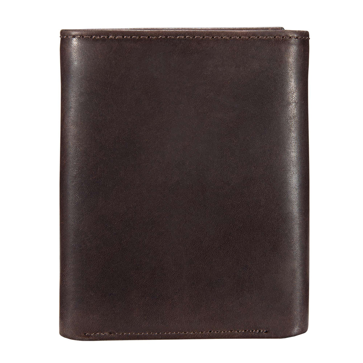 Carhartt Oil Tan Leather Trifold Wallet - Dark Brown