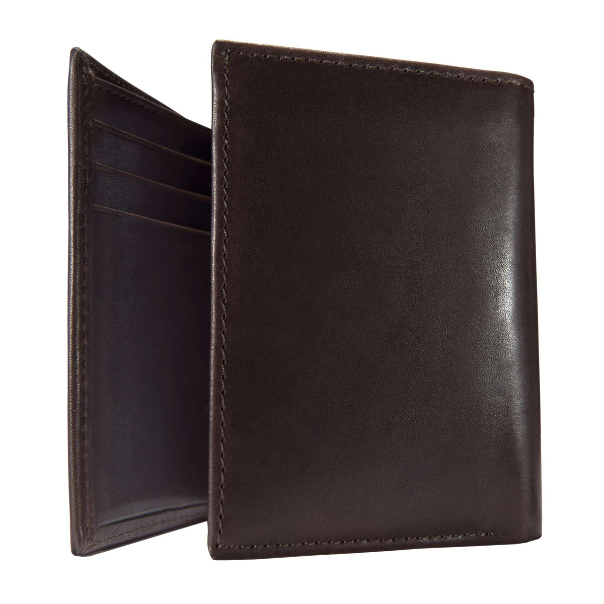 Carhartt Oil Tan Leather Trifold Wallet - Dark Brown
