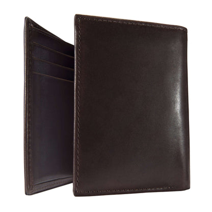 Carhartt Oil Tan Leather Trifold Wallet - Dark Brown