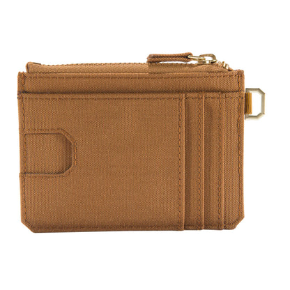 Carhartt Nylon Duck Zippered Card Keeper Wallet - Carhartt Brown