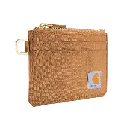 Carhartt Nylon Duck Zippered Card Keeper Wallet - Carhartt Brown