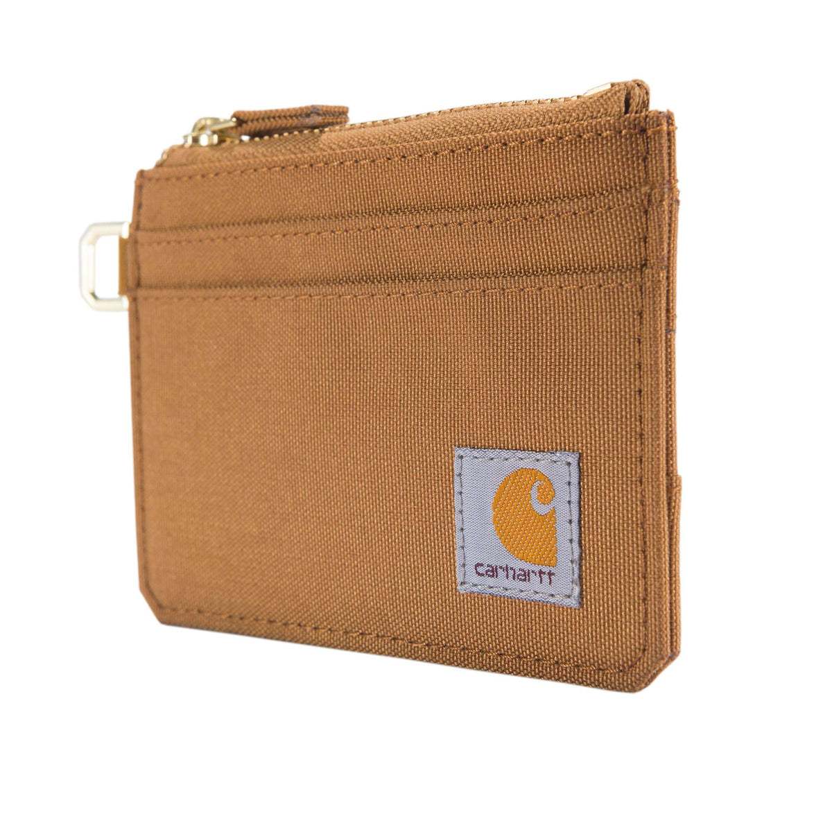 Carhartt Nylon Duck Zippered Card Keeper Wallet - Carhartt Brown