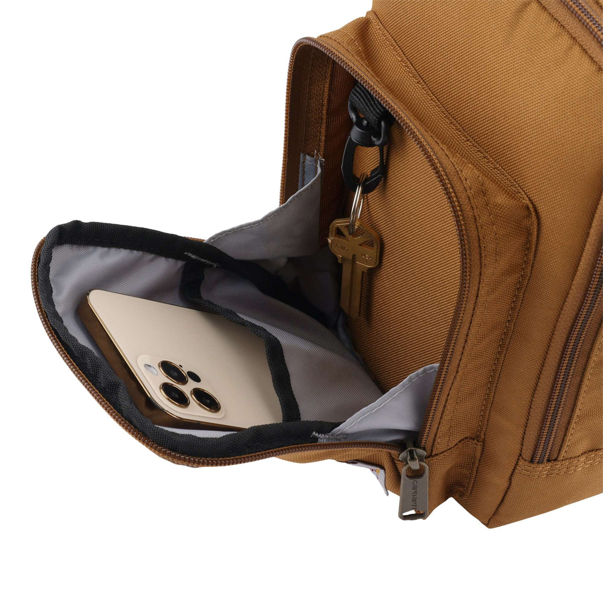 Carhartt Crossbody Zip Bag - Carhartt Brown