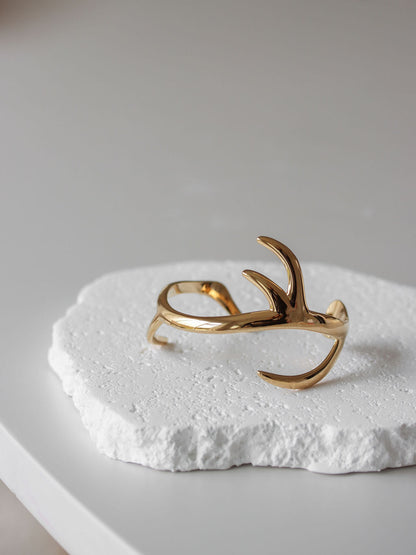 Whistle &amp; Pop Antler Cuff Bangle
