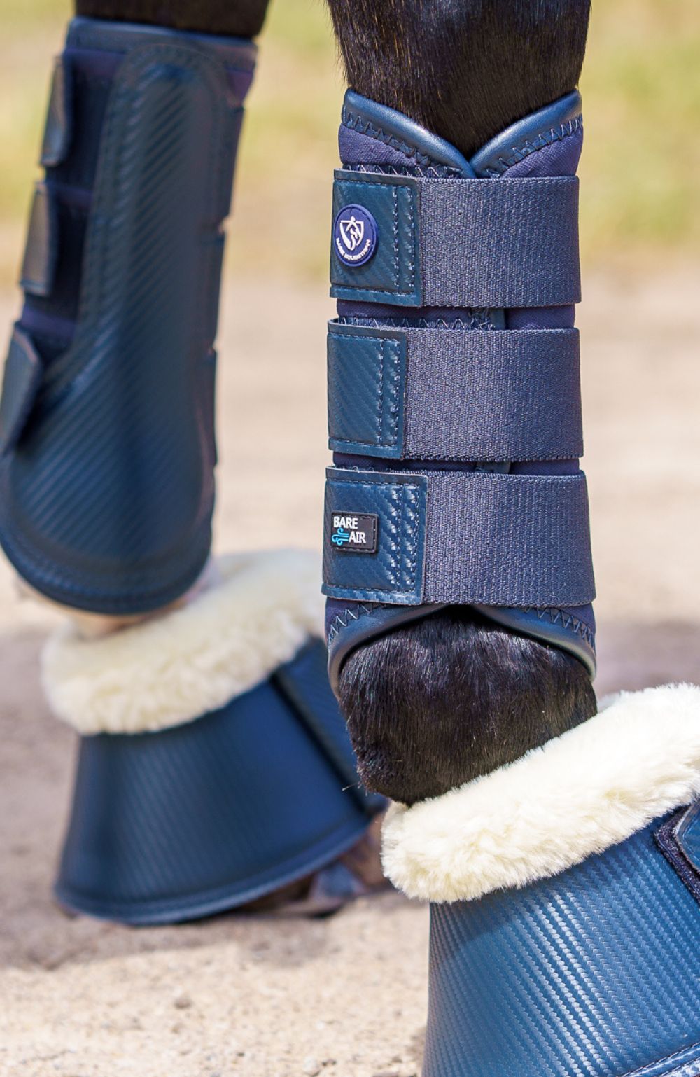 BARE Equestrian Horse Wear AIRFLOW Carbon Brushing Boots