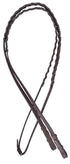 Platinum Laced Leather Reins Brown