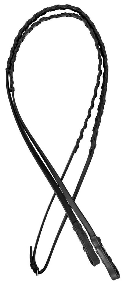 Platinum Laced Leather Reins