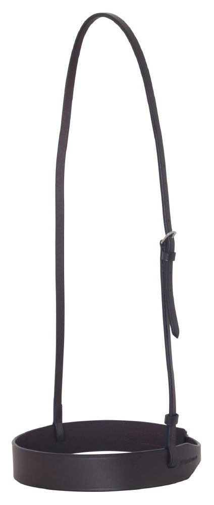 Platinum Flat Leather Noseband Brown