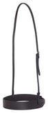 Platinum Flat Leather Noseband Brown