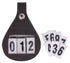 Platinum Leather Number Holder Brown