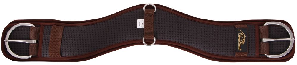 Cavallino Air-Tech Shoulder Relief Western Girth Brown