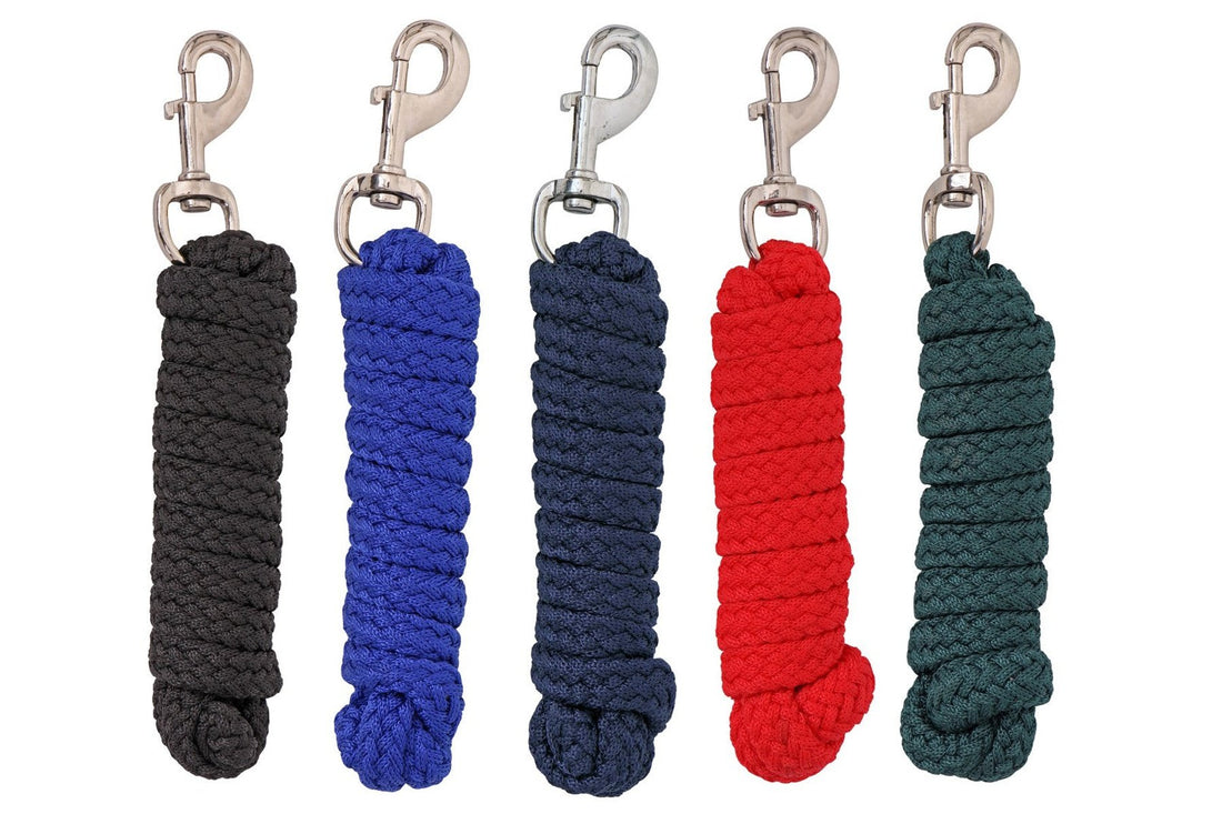 Blue Tag Braided Horse Lead