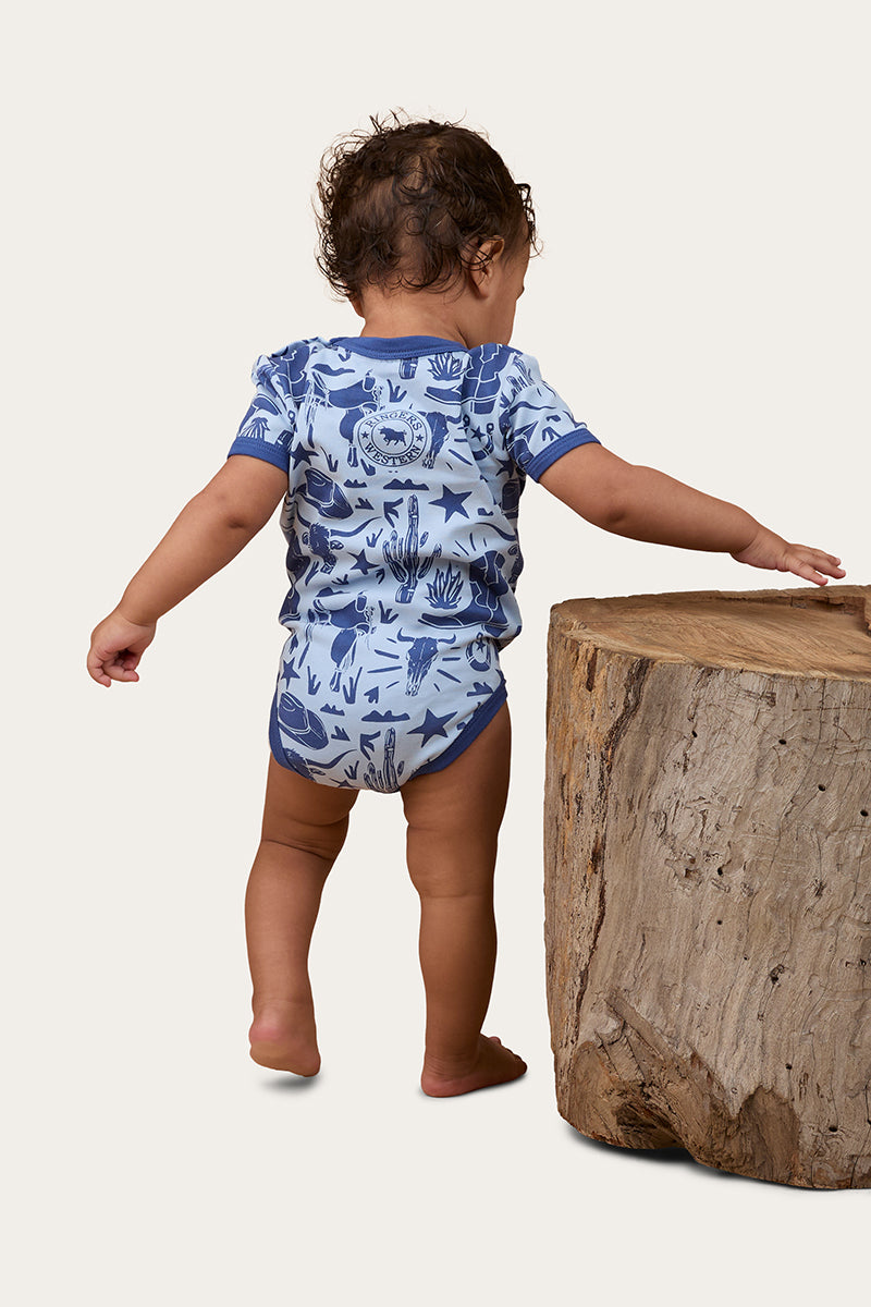 Ringers Western Boot Scootin Babies Short Sleeve Romper