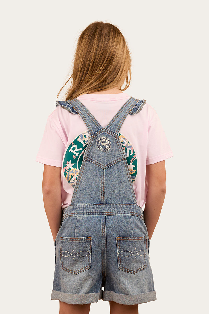 Ringers Western Bessie Kids Denim Short Overall