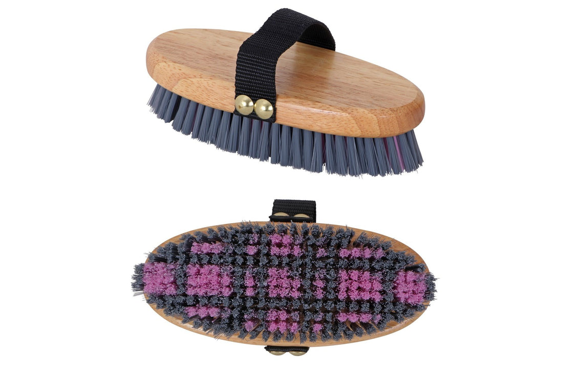 Blue Tag Plaid Body Brush
