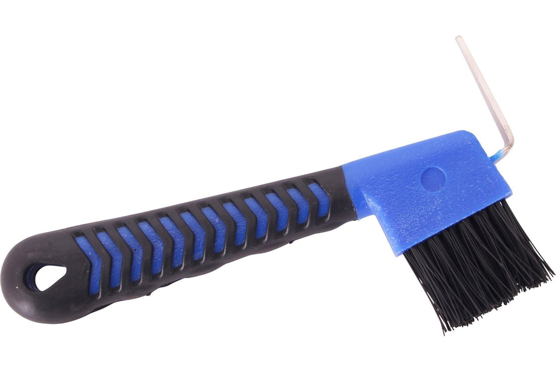 Blue Tag Rubber Grip Hoof Pick & Brush