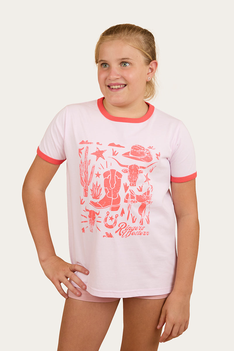 Ringers Wstern Boot Scootin Kids Ringer T-Shirt