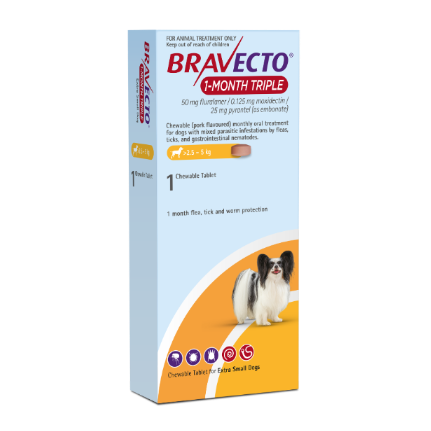 Bravecto 1-Month Triple XS