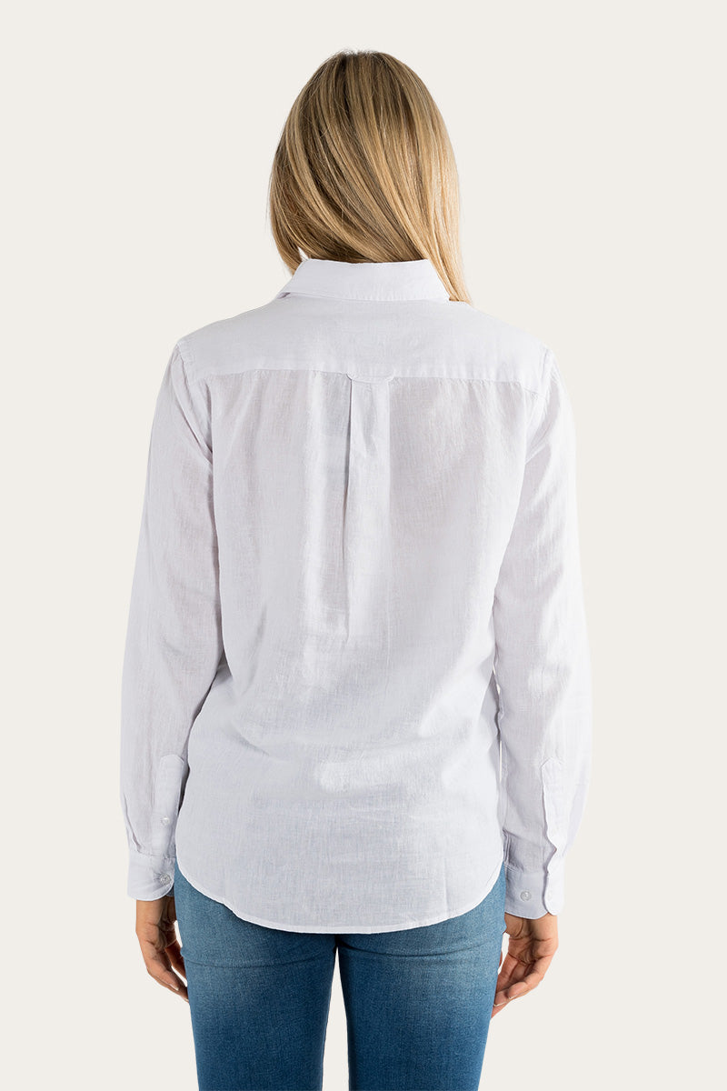 Ringers Western Hayley Womens Relaxed Linen Dress Shirt
