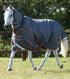 Description:Buster 50g Turnout Rug with Snug-Fit Neck Cover_Colour:Grey_Position:1