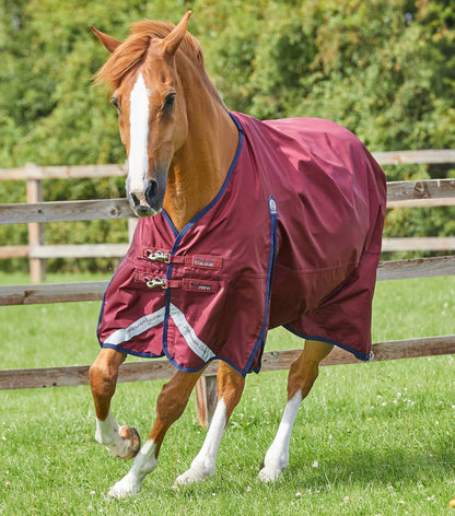 Description:Buster Zero Original Turnout Rug_Colour:Burgundy_Position:1