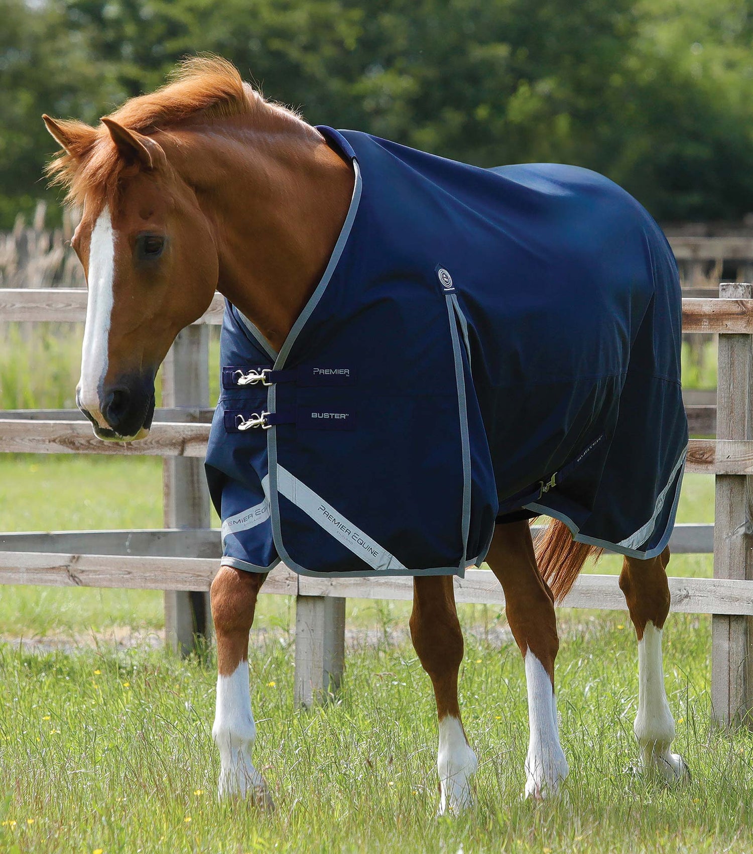 Description:Buster Zero Original Turnout Rug_Colour:Navy_Position:1