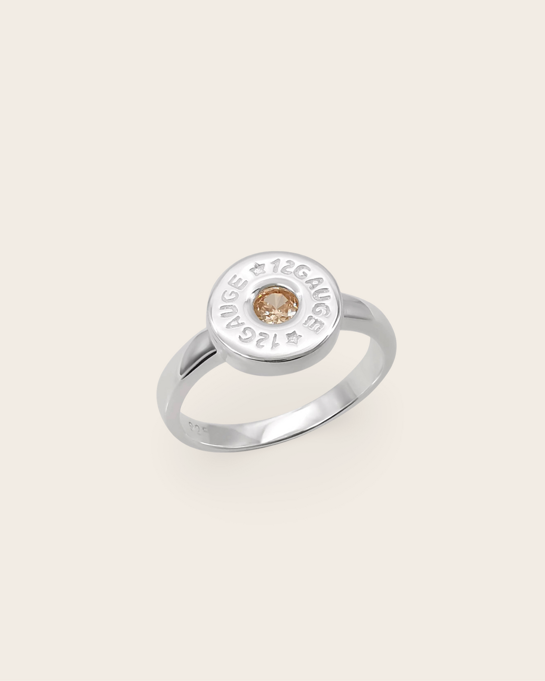 Whistle &amp; Pop Heritage 12 Gauge Ring Champagne