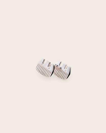 Whistle &amp; Pop Heritage Wool Comb Studs