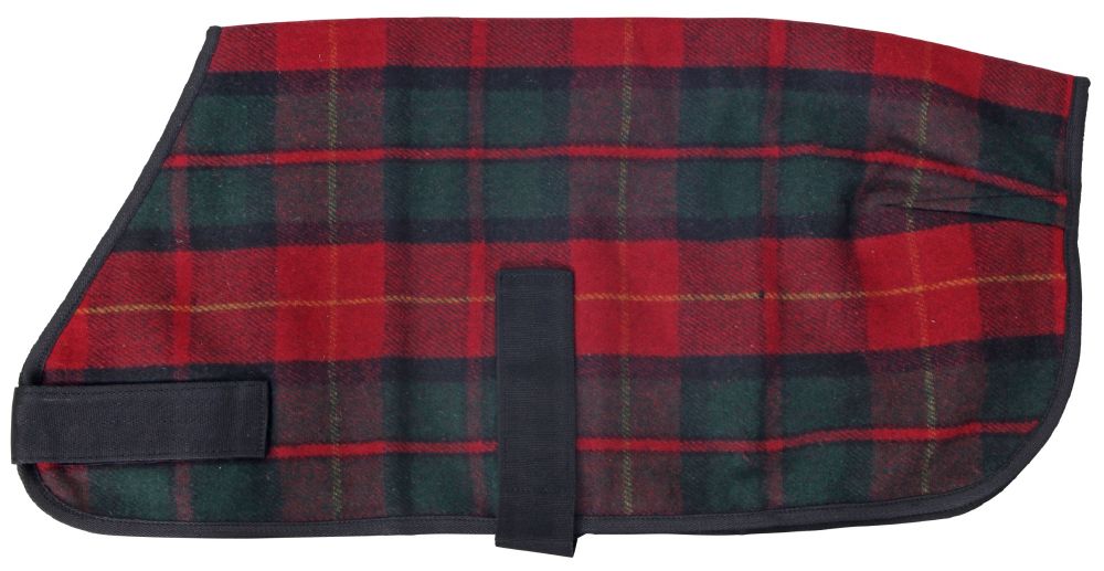 Double Hill Tartan Wool Dog Coat