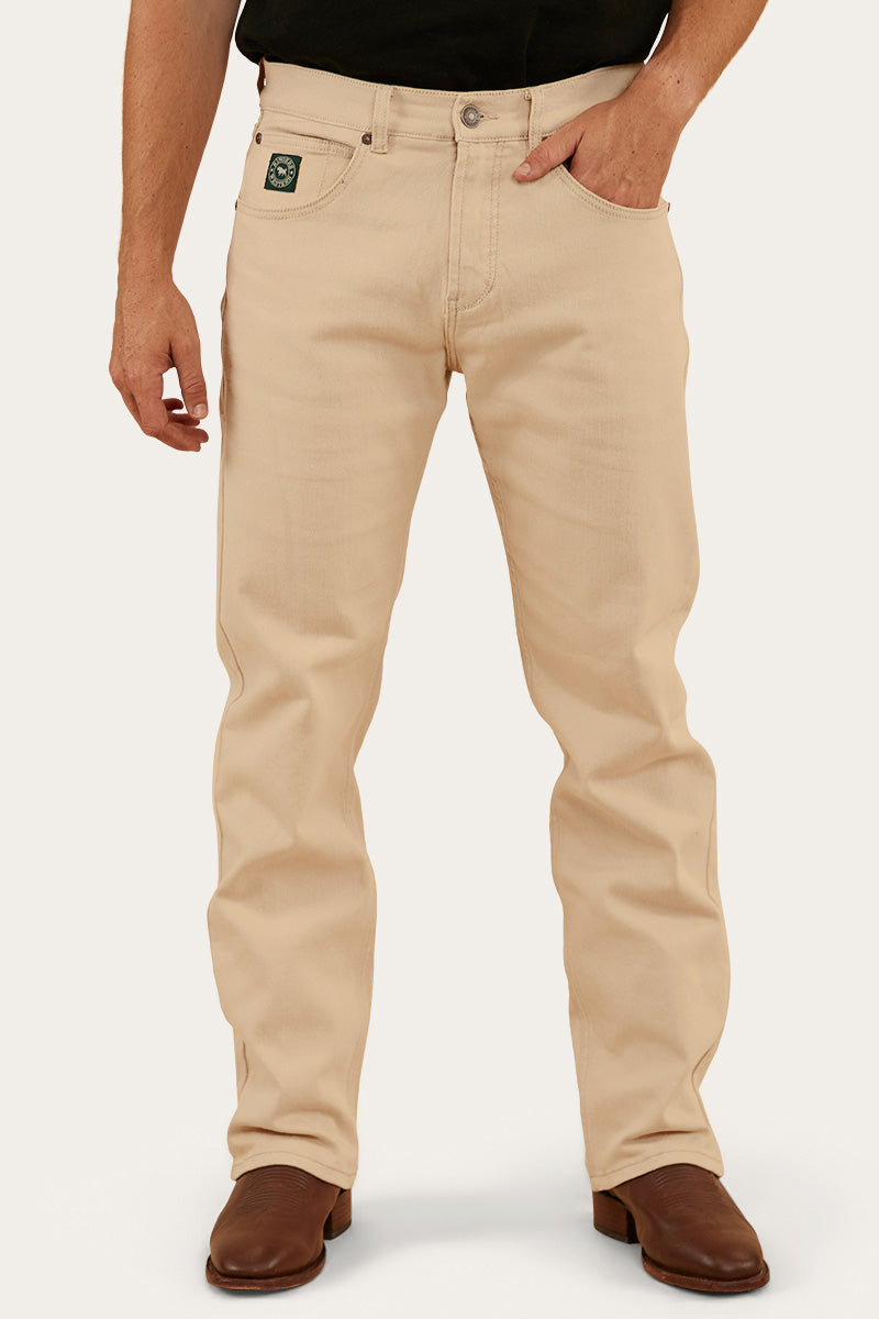 Ringers Western 
Muster Mens Slim Straight Fit Jeans - Dark Sand