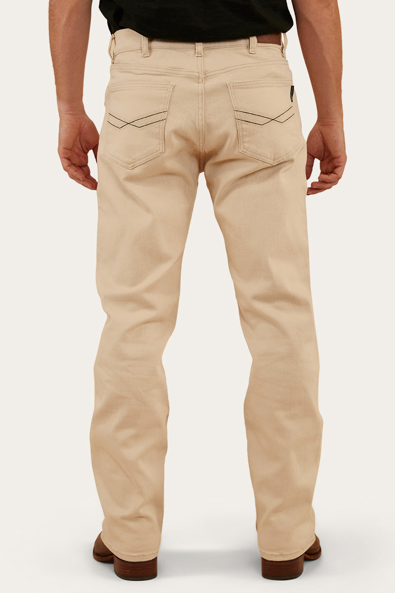 Ringers Western 
Muster Mens Slim Straight Fit Jeans - Dark Sand