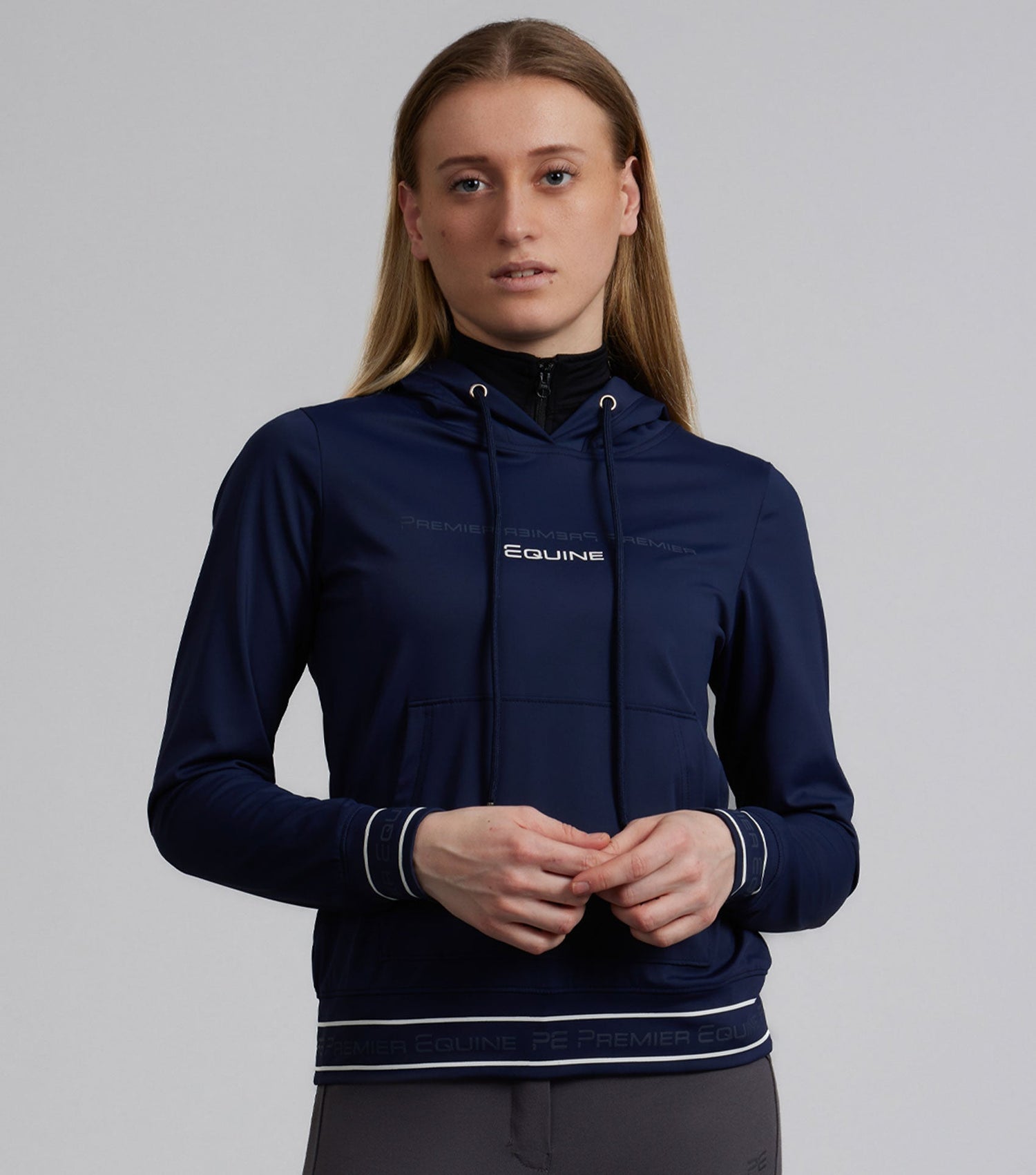 Description:Cadenza Technical Riding Hoodie_Colour:Navy_Position:1