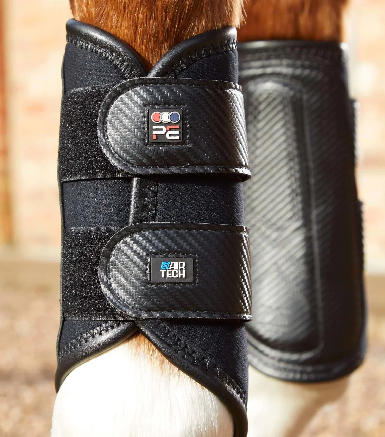 Premier Equine Carbon Air-Tech Double Locking Brushing Boots