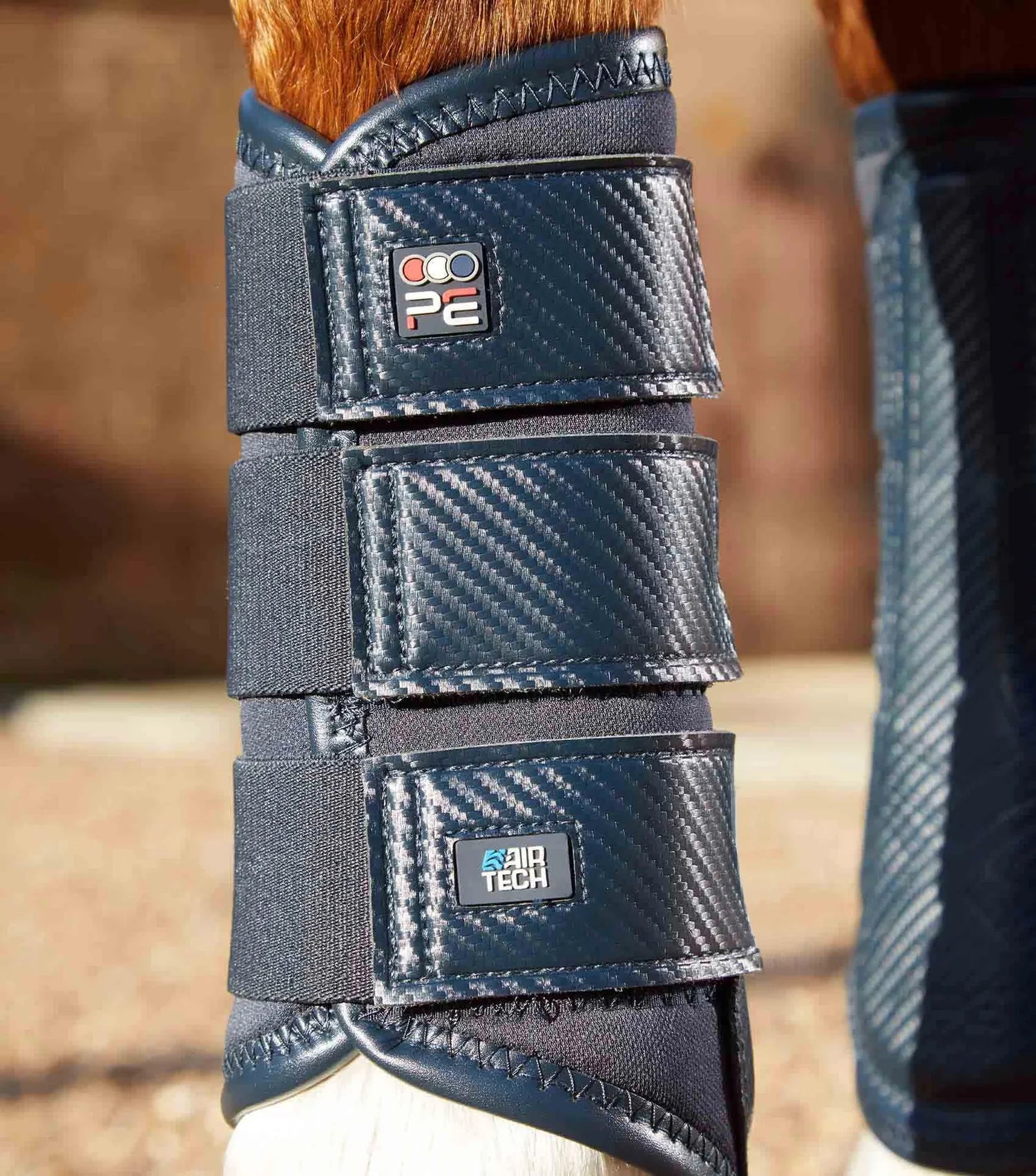 Premier Equine Carbon Air-Tech Single Locking Brushing Boots