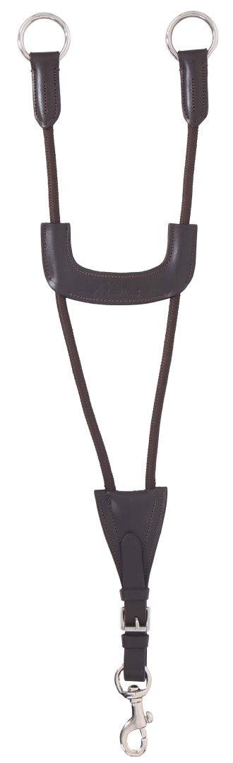 Eddy's Tack Fait Main Fourche D'entraînement En Nylon Marron Robuste Eddy's Tack Fait Main Fourche D'entraînement En Nylon Marron Robuste