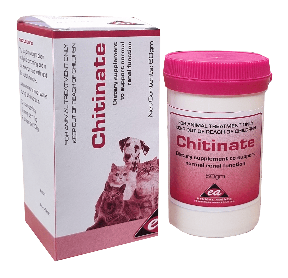Chitinate chitosan 60g powder