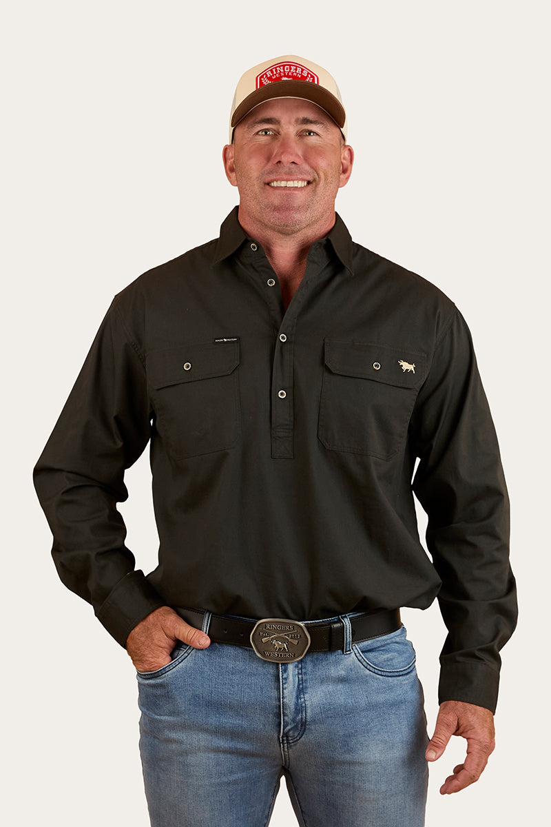 Ringers Western Condor Mens Half Button Work Shirt