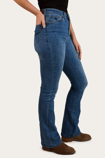 Ringers Western 
Penny Womens High-Rise Bootleg Jeans Coolmax - Vintage Blue Wash