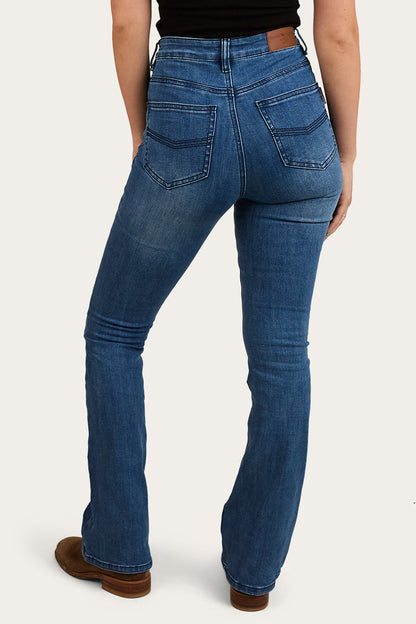 Ringers Western 
Penny Womens High-Rise Bootleg Jeans Coolmax - Vintage Blue Wash