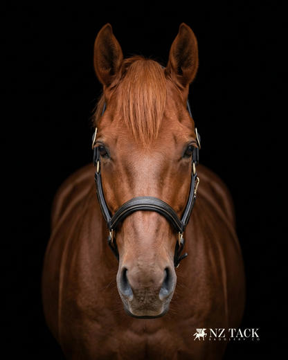 NZ Tack Padded Leather Halter