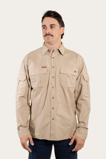 Ringers Western Pilbara Mens Ripstop Full Button Work Shirt
