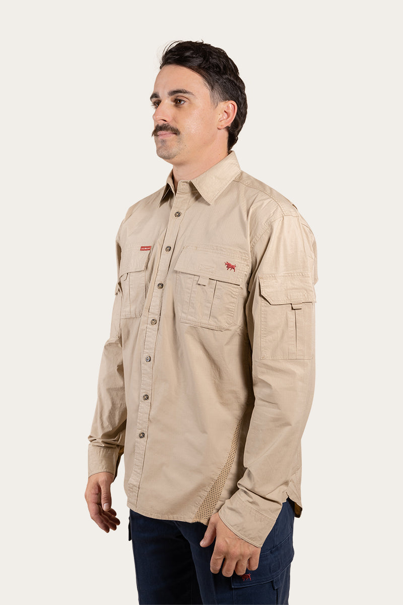 Ringers Western Pilbara Mens Ripstop Full Button Work Shirt