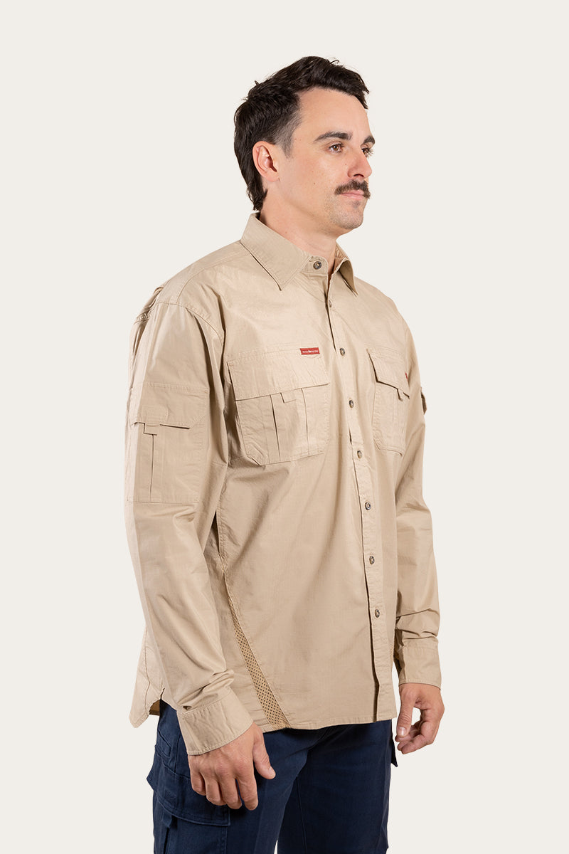 Ringers Western Pilbara Mens Ripstop Full Button Work Shirt