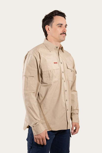 Ringers Western Pilbara Mens Ripstop Full Button Work Shirt